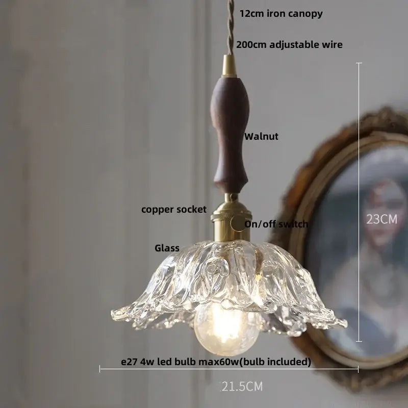 Green Glass Kitchen Living Pendant Light