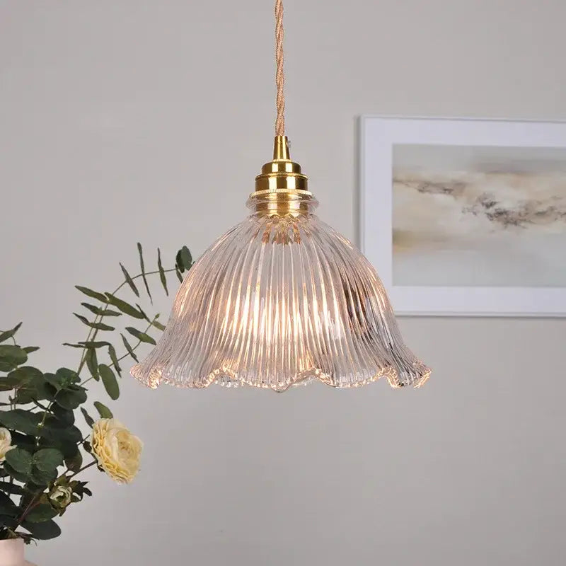 Green Glass Kitchen Living Pendant Light