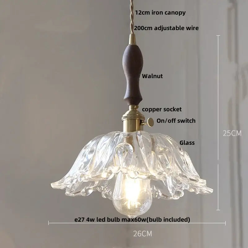 Green Glass Kitchen Living Pendant Light