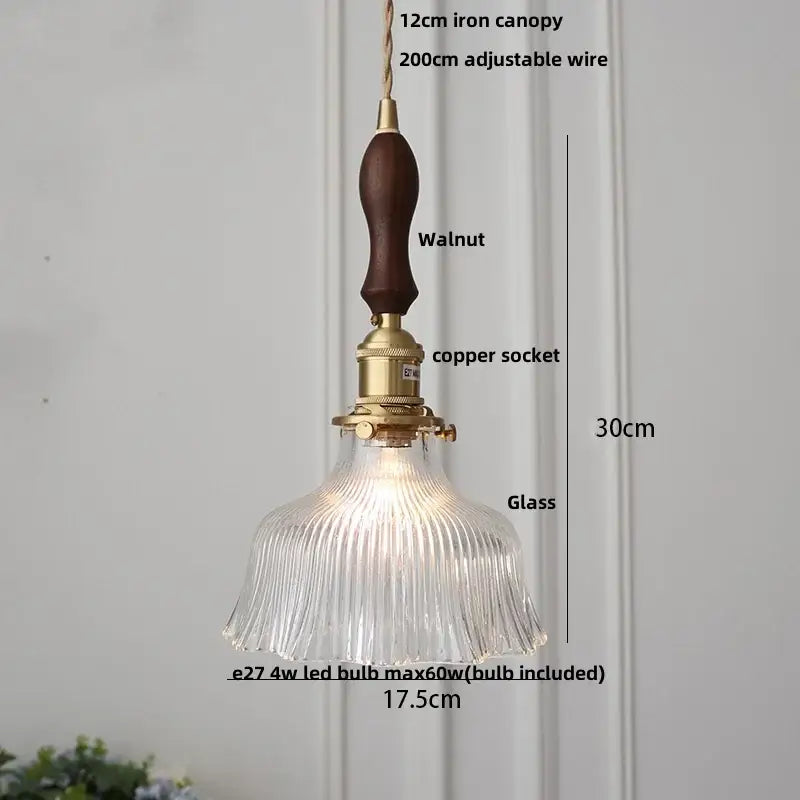 Green Glass Kitchen Living Pendant Light