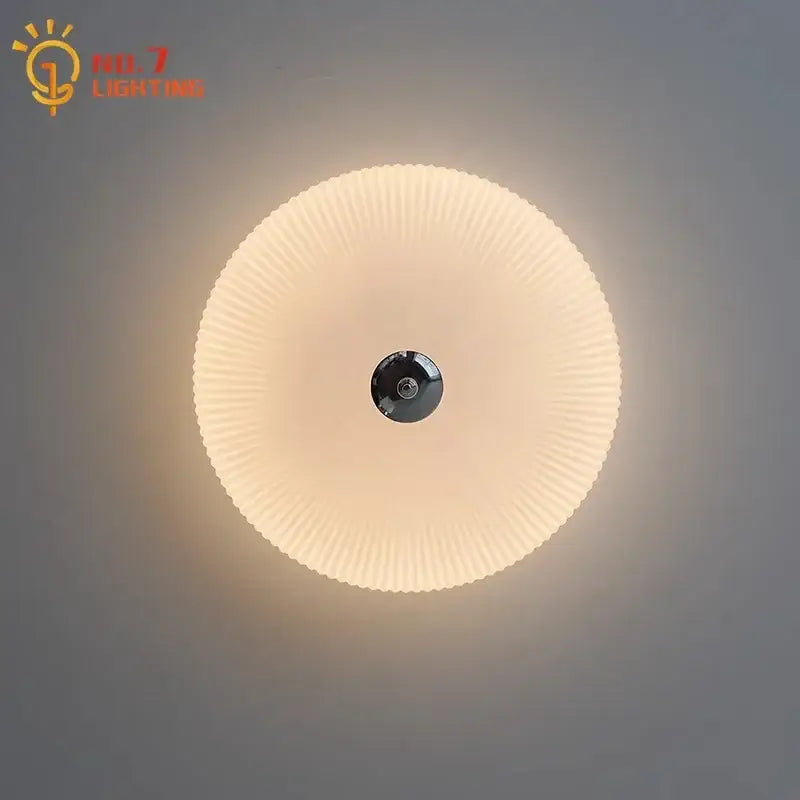 Cream Glass Round Ceiling