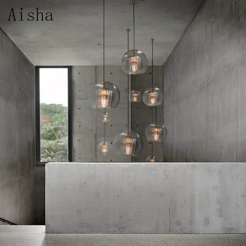 Glass Ball LED Pendant