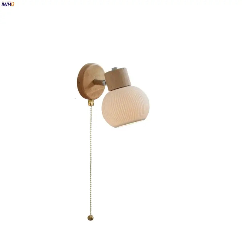 Ceramic Wood Wall Light