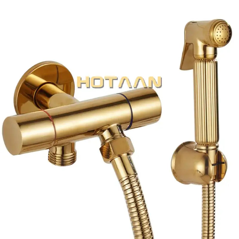 Gold Brass Bidet Sprayer Set