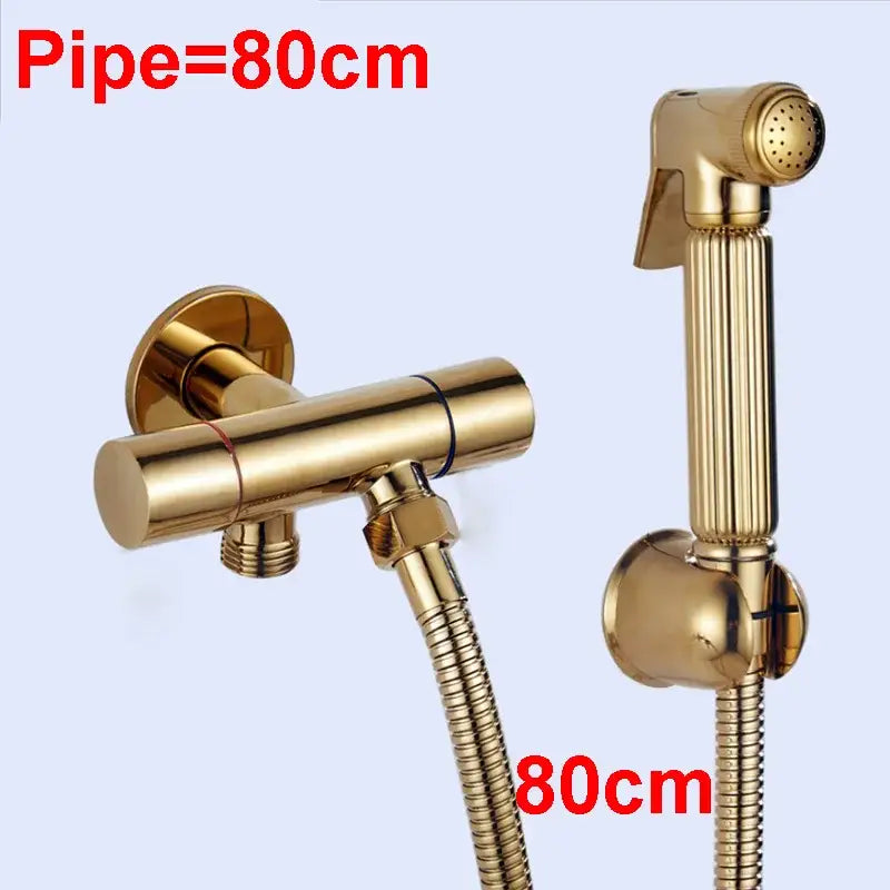 Gold Brass Bidet Sprayer Set