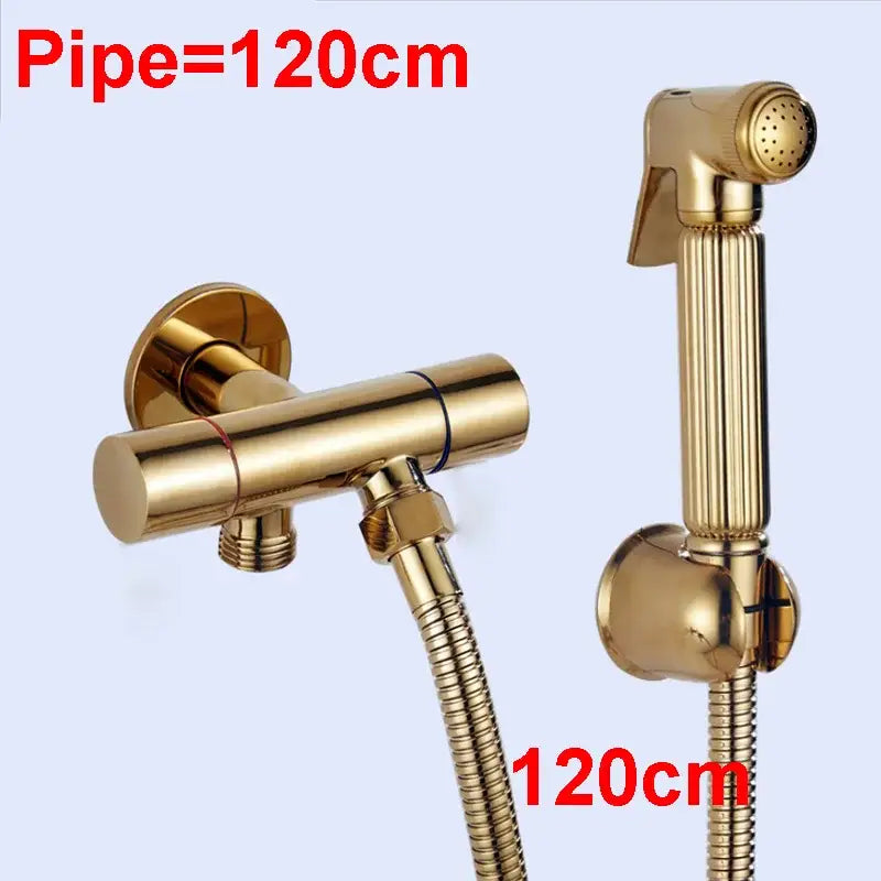 Gold Brass Bidet Sprayer Set