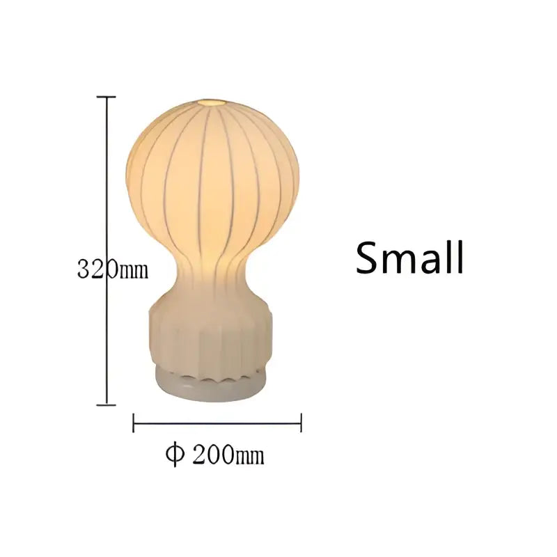 White Ceramic Silk Lamp