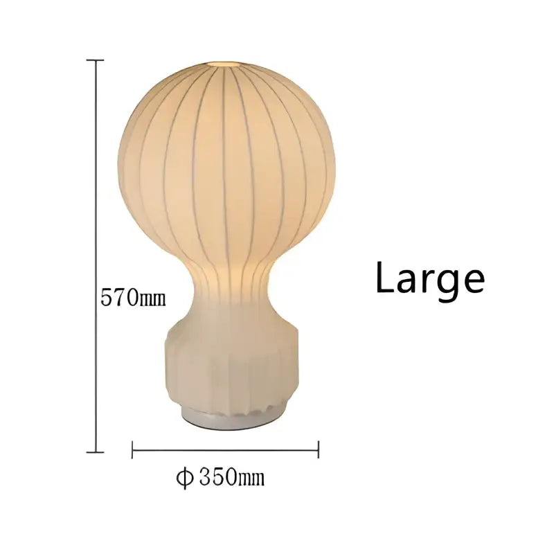 White Ceramic Silk Lamp