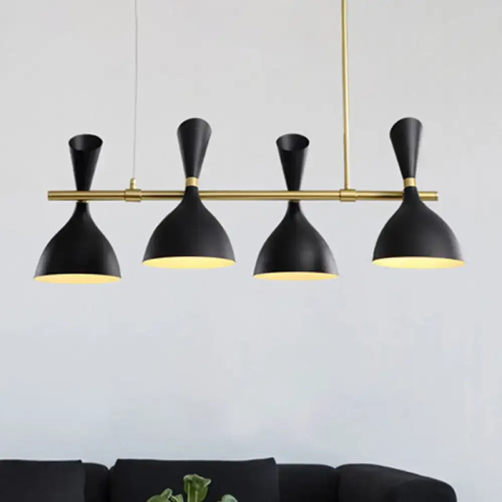 White Funnel Ceiling Pendant