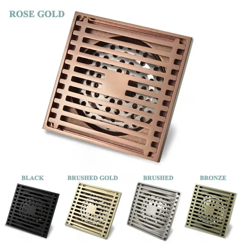 Rose Gold Square Floor Drain