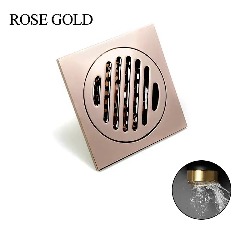 Rose Gold Square Floor Drain