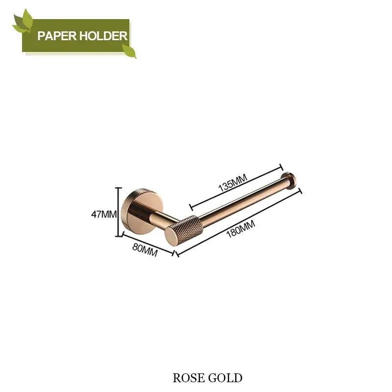 Gold Steel Bathroom Set