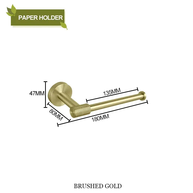 Gold Steel Bathroom Set