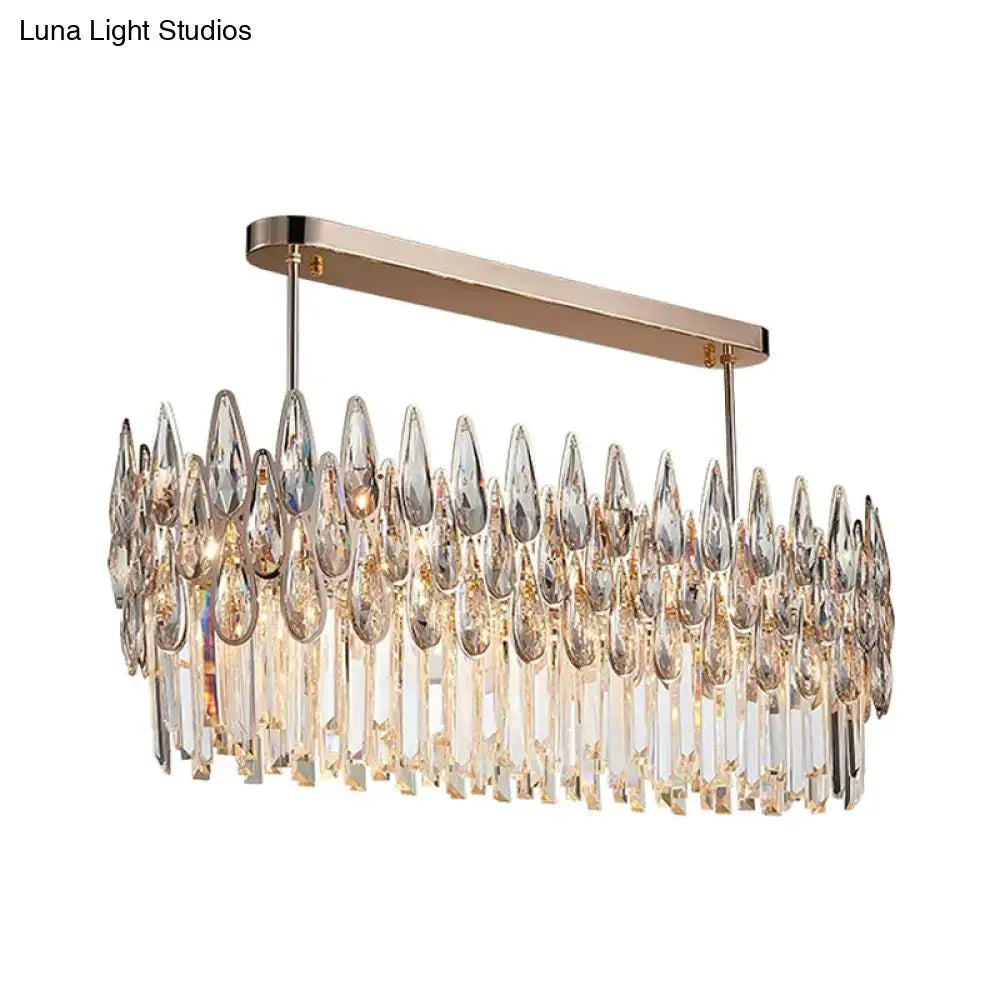 Clear Crystal Island Lamp