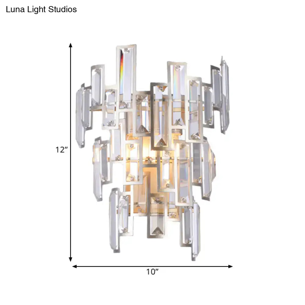 Rose Gold Crystal Wall Lamp