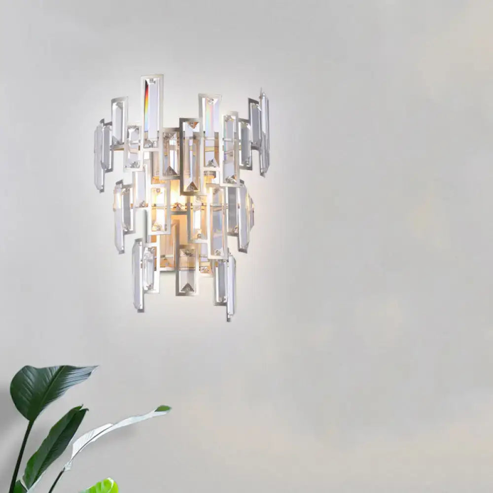 Rose Gold Crystal Wall Lamp