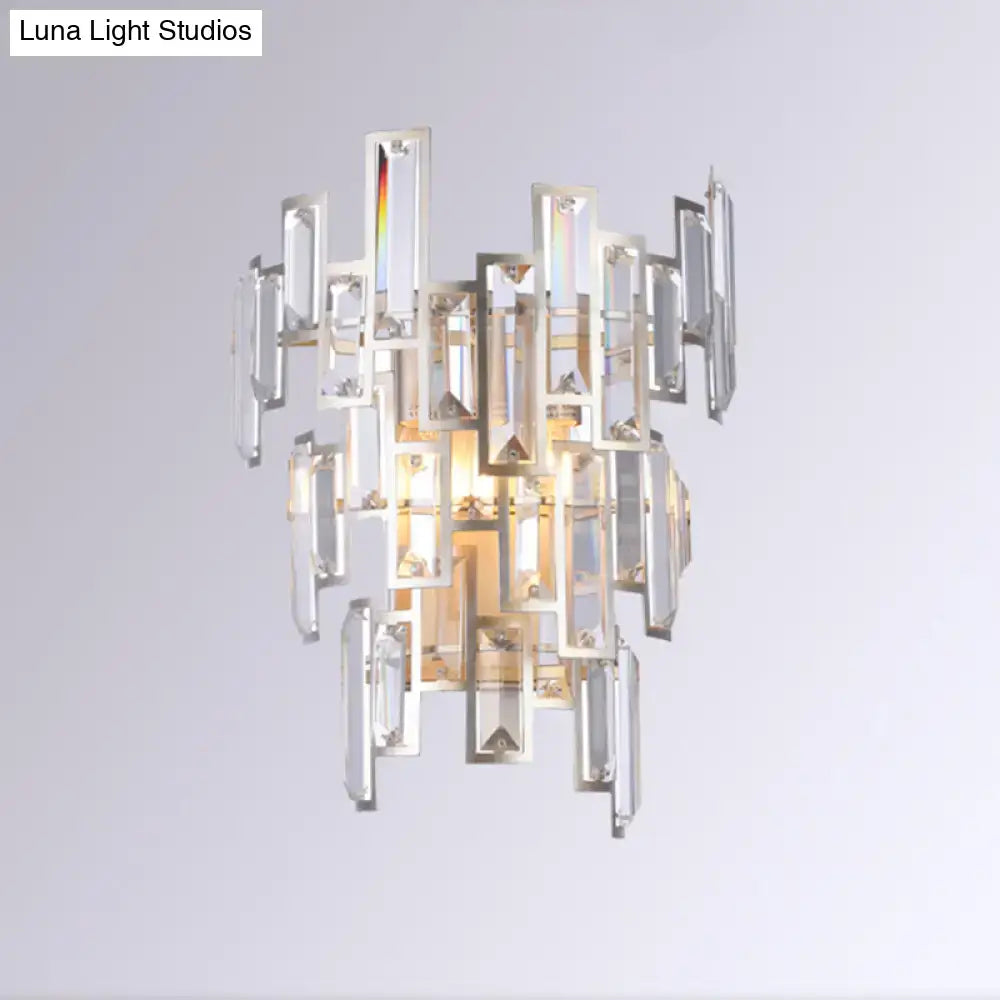 Rose Gold Crystal Wall Lamp