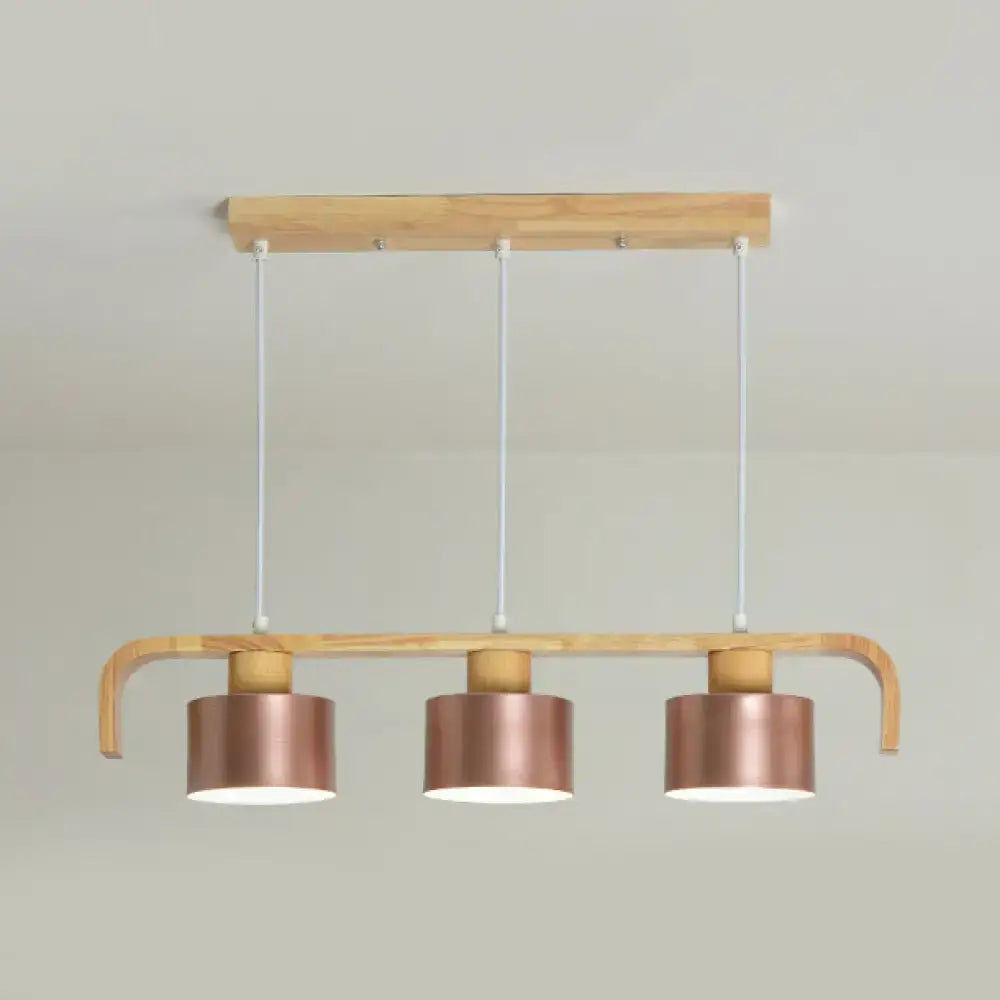Rose Gold Drum Chandelier