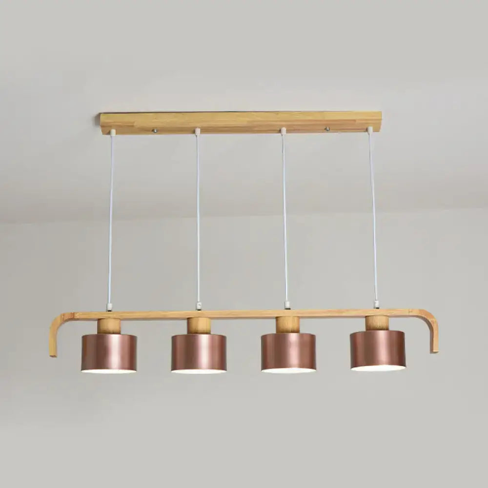 Rose Gold Drum Chandelier