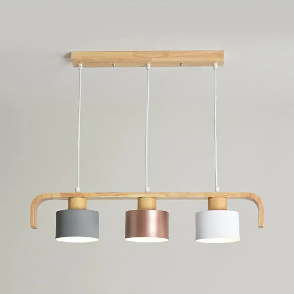 Rose Gold Drum Chandelier