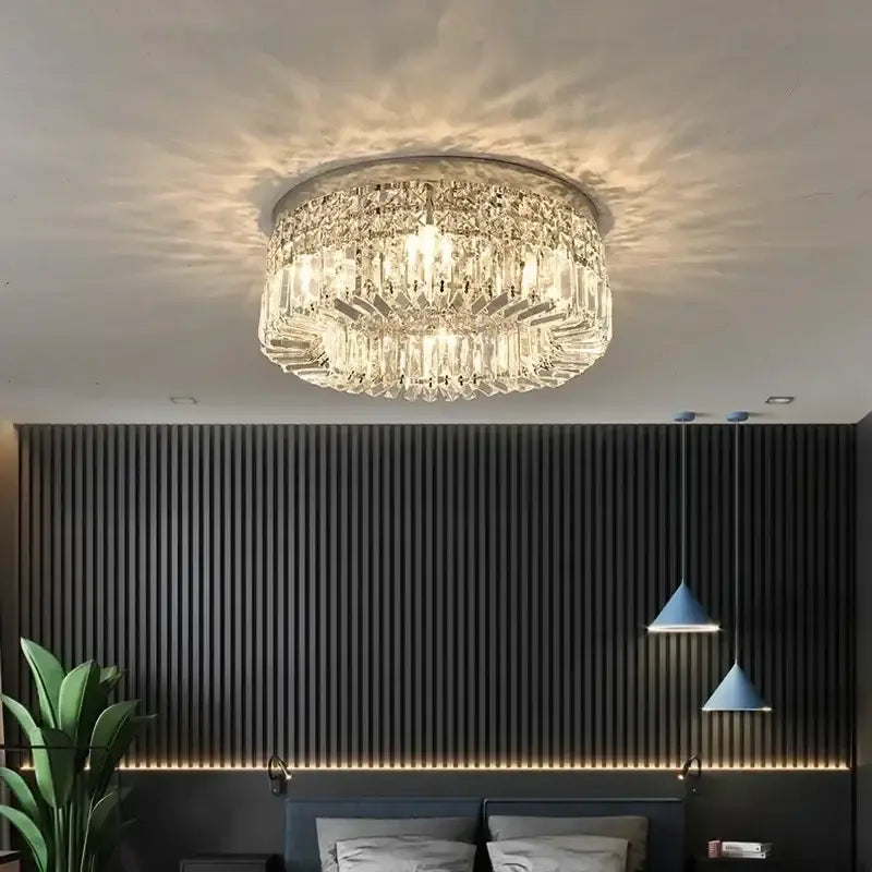 Gold Crystal Ceiling Chandelier Up To 16 Lights