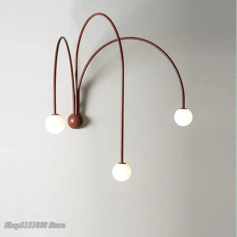 Rust Branch Glass Sconce