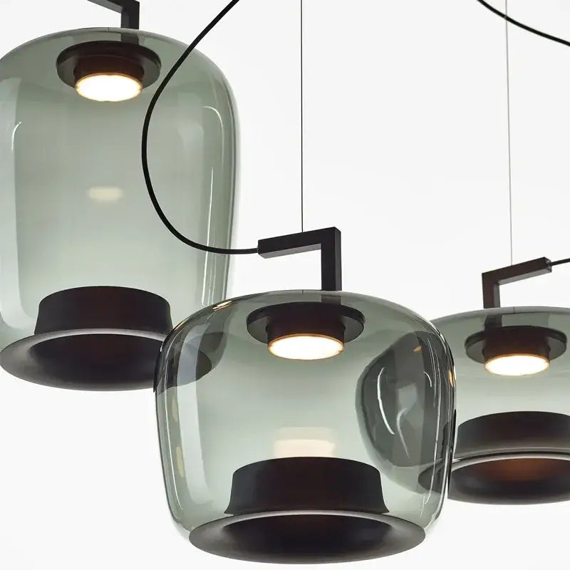 Sage Green Glass Pendant Lamp Nordic Style