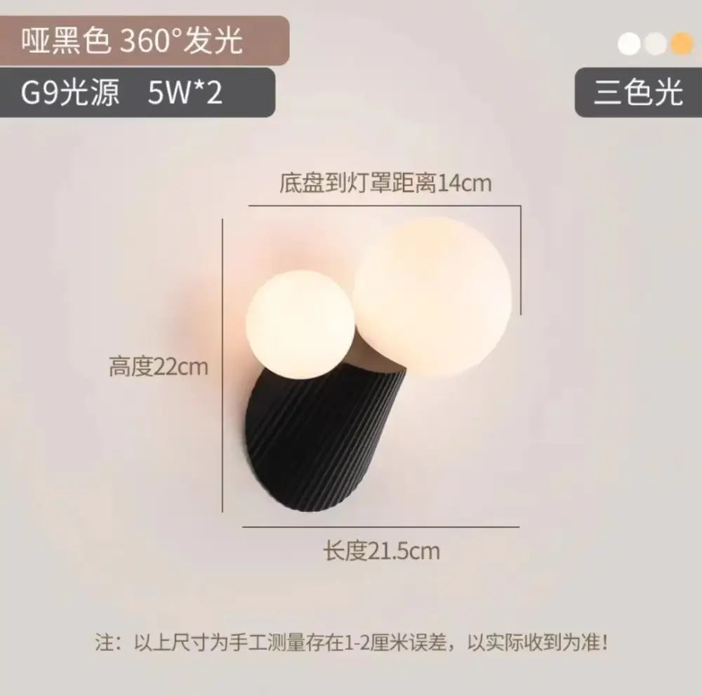 Green Resin Wall Lamp