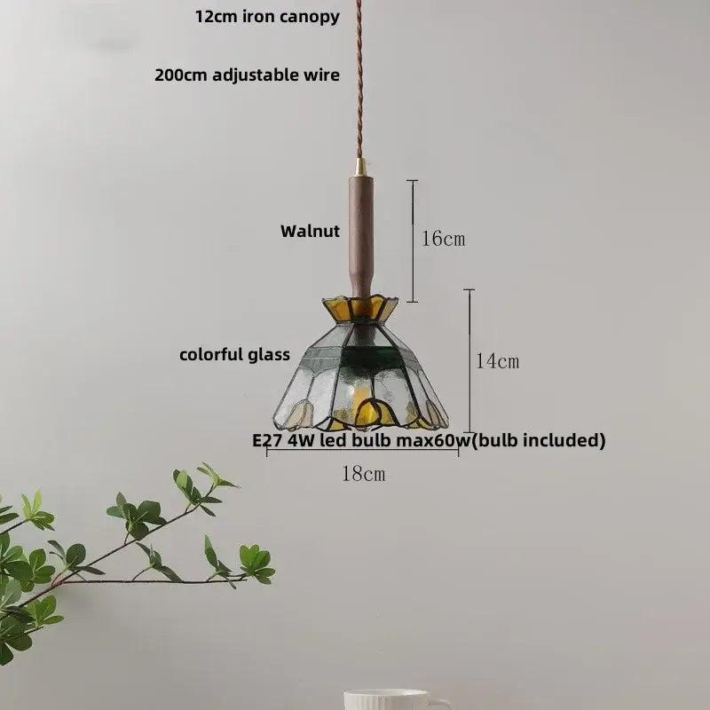 Floral Ceramic Pendant Light