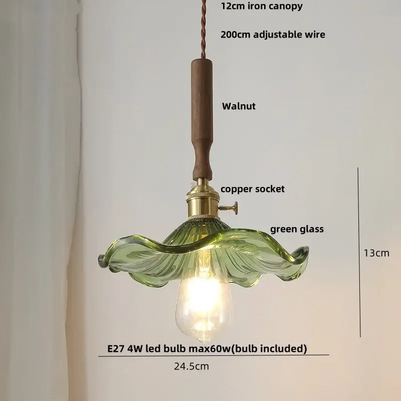 Floral Ceramic Pendant Light