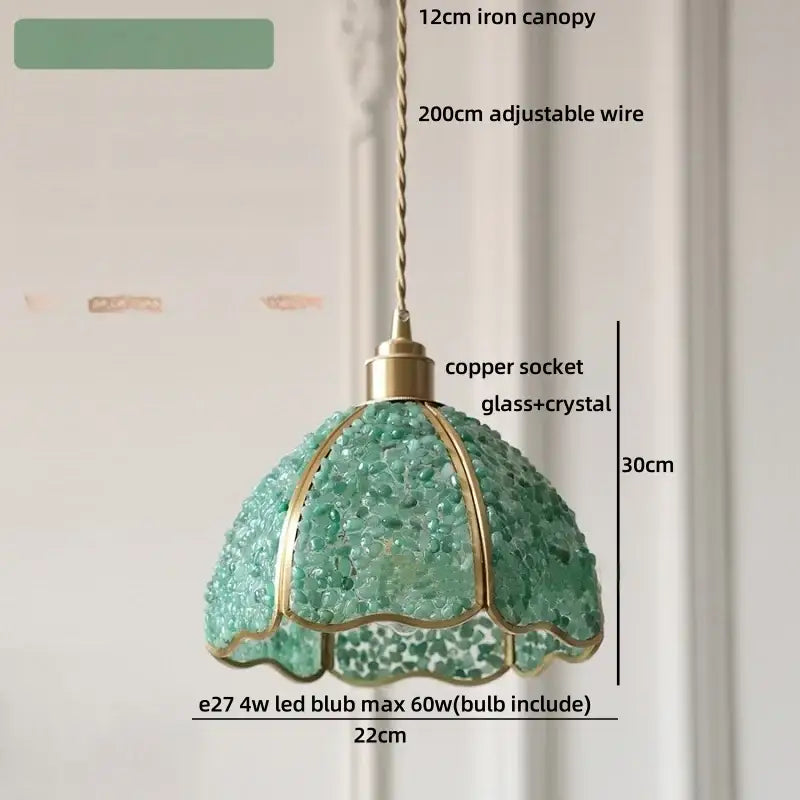 Crystal Seashell Pendant Light