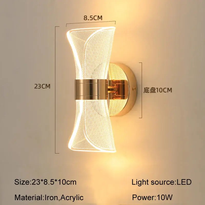 Gold Nordic Wall Light