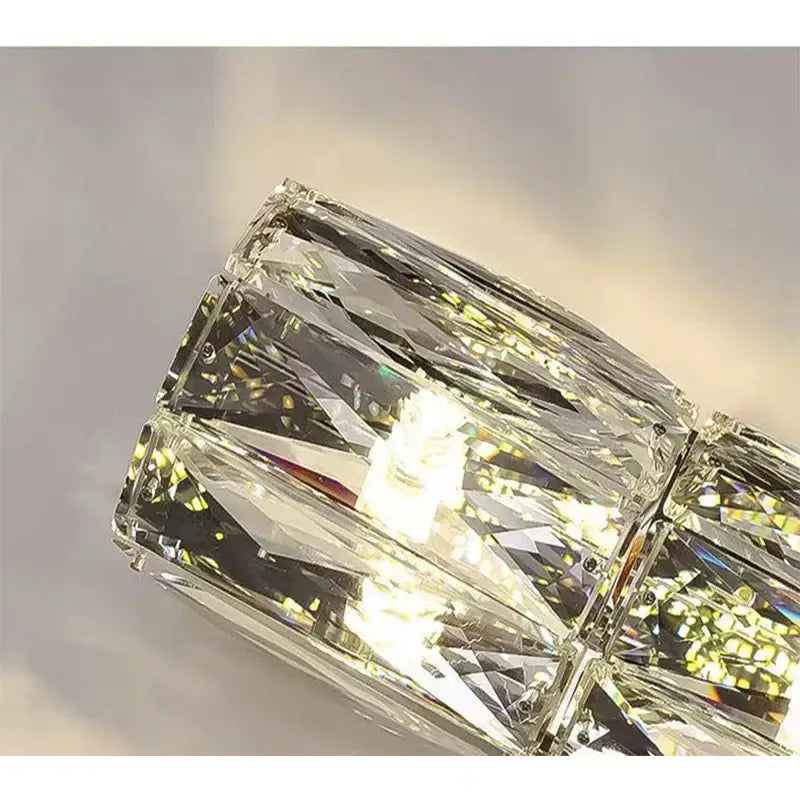 Chrome Crystal Wall Lamp 6-Layer Segmented Design