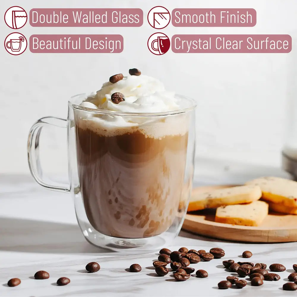 Clear Double Wall Mugs