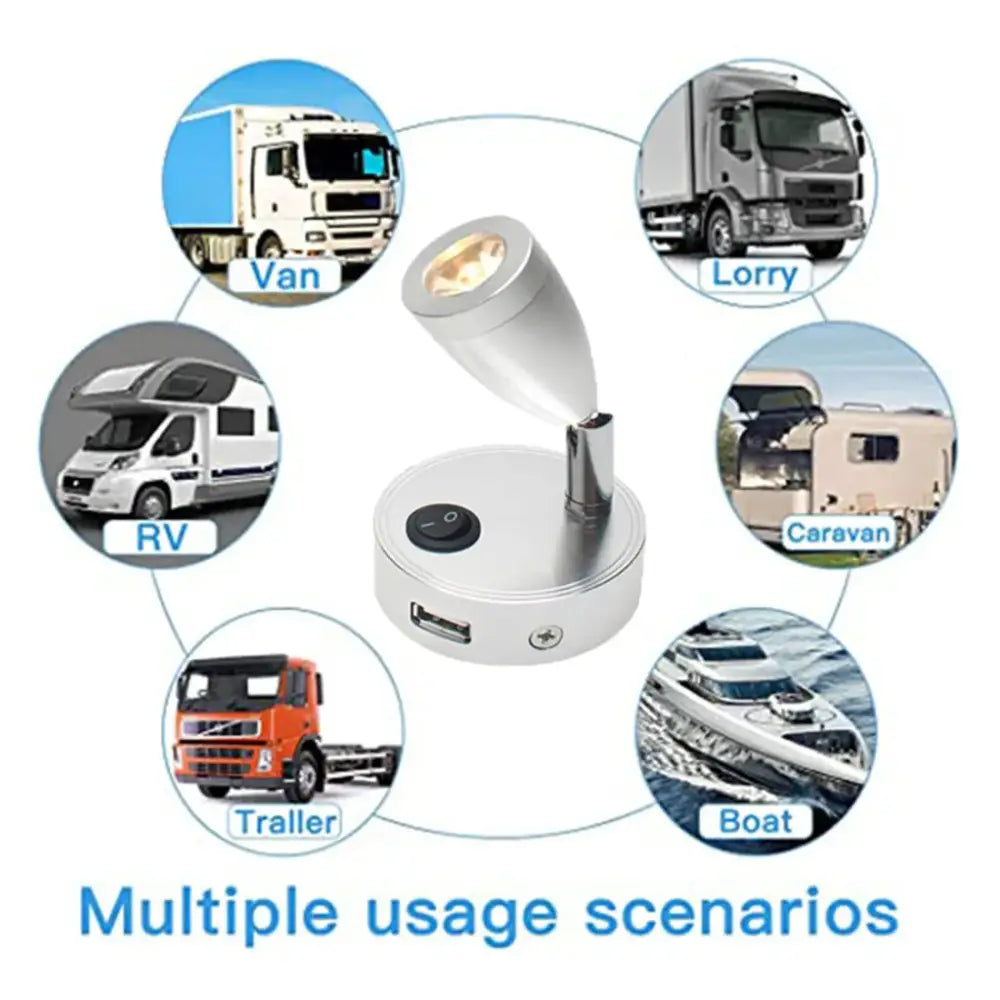 Silver LED Spotlight Light