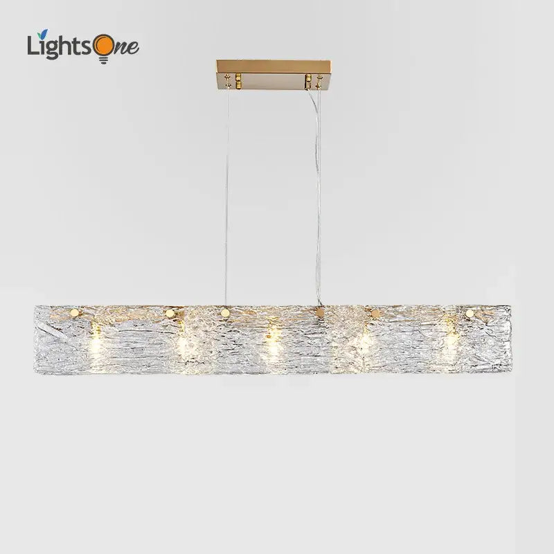 Silver Gold Glass Chandelier