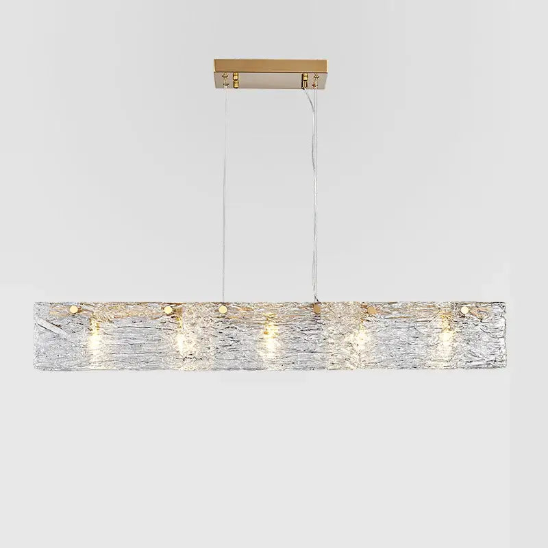 Silver Gold Glass Chandelier