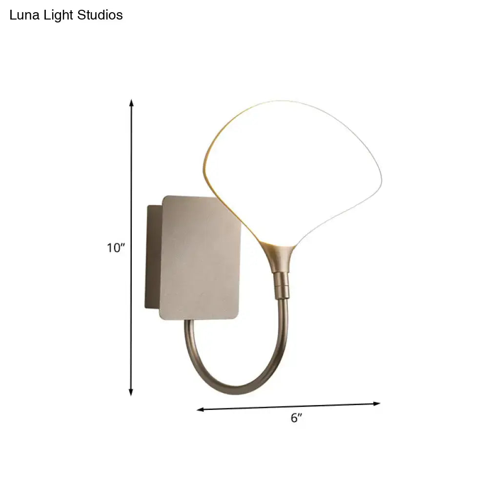 Gold Arched Acrylic Wall Lamp
