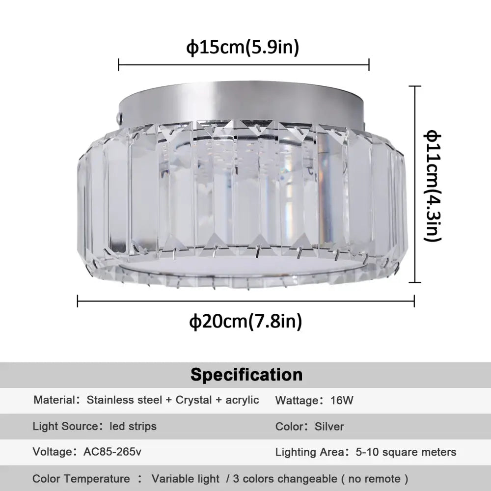 Crystal LED Circle Chandelier