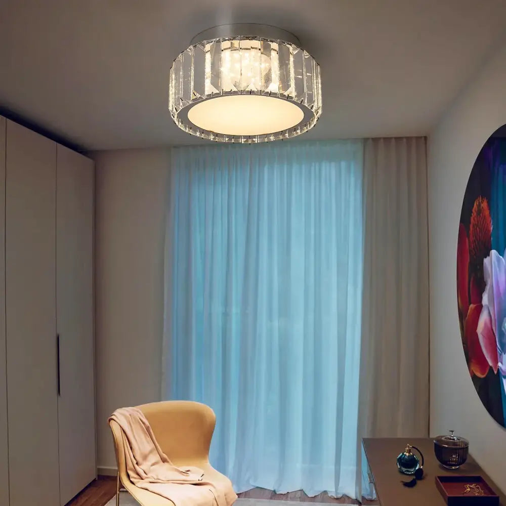 Crystal LED Circle Chandelier