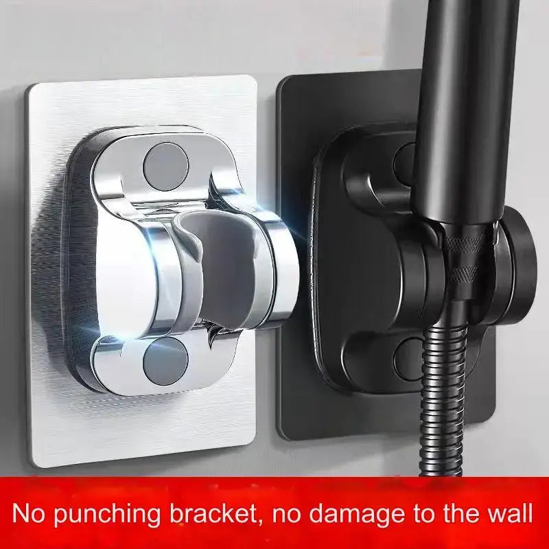 Silver Black Shower Bracket