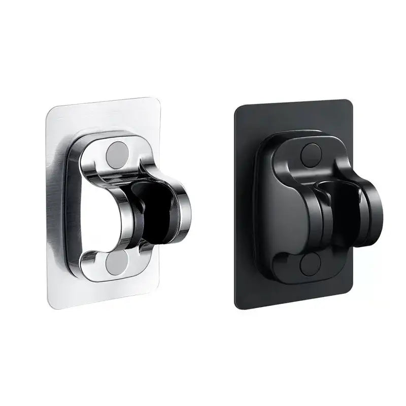 Silver Black Shower Bracket