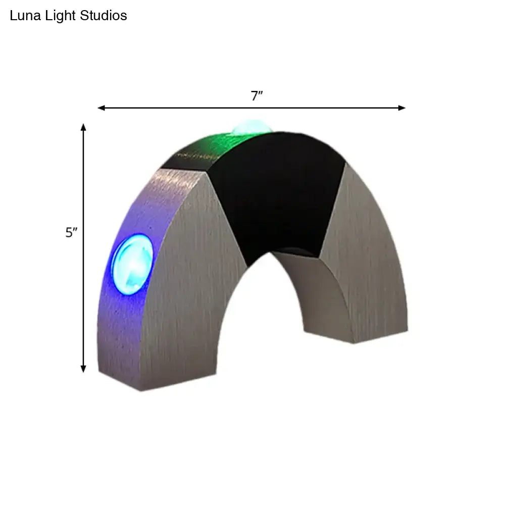 Industrial RGB LED Wall Sconce
