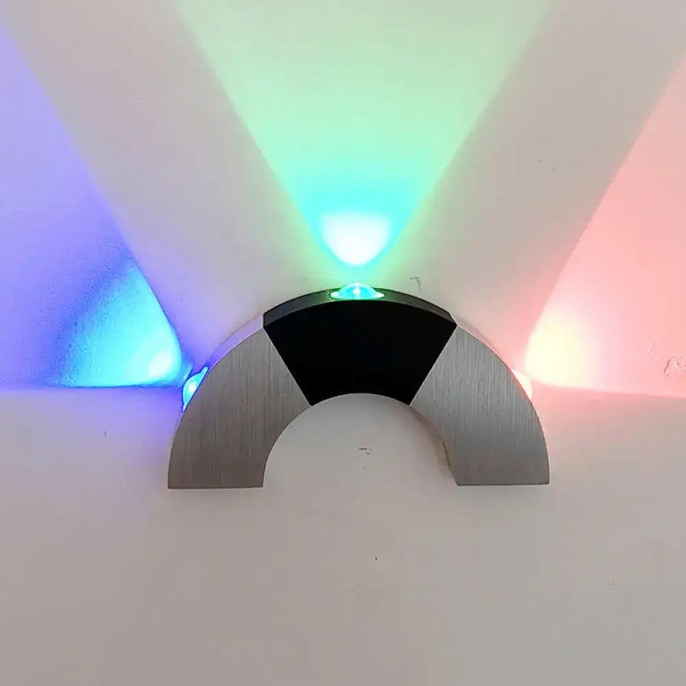 Industrial RGB LED Wall Sconce