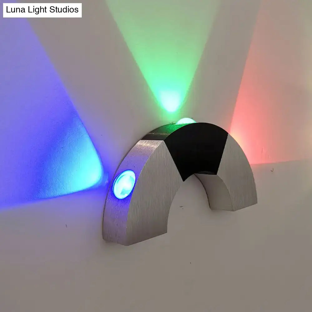 Industrial RGB LED Wall Sconce