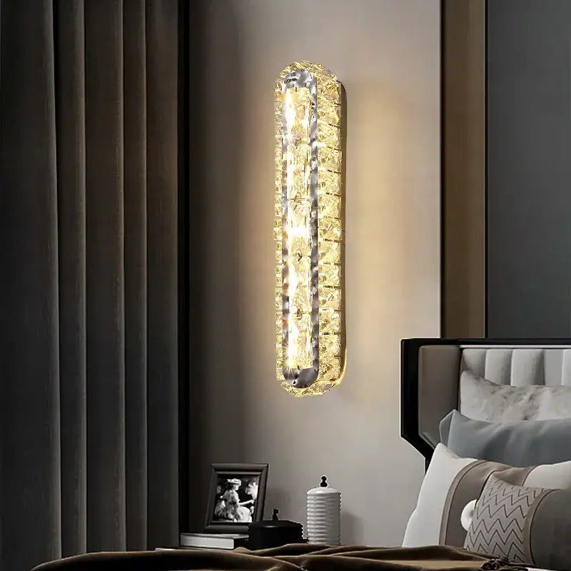 Chrome Crystal Nordic Dining Room Wall Sconce
