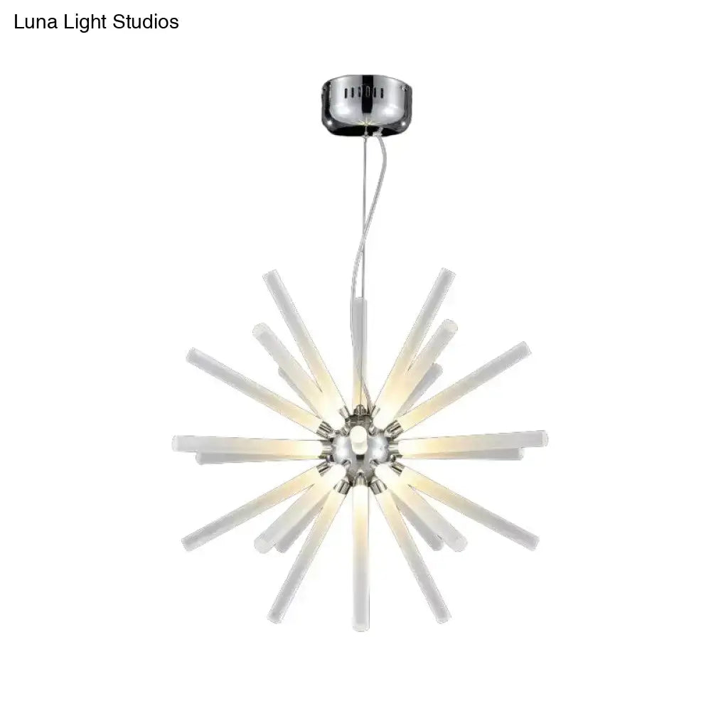 Clear Crystal Starburst Chandelier
