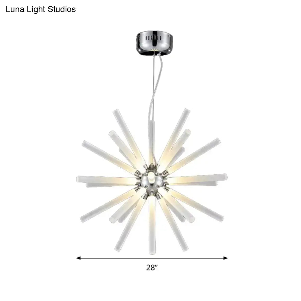 Clear Crystal Starburst Chandelier