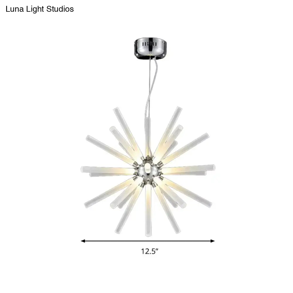 Clear Crystal Starburst Chandelier