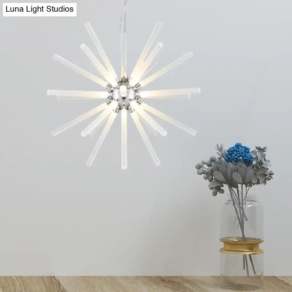 Clear Crystal Starburst Chandelier